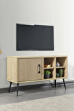 3110 Şile Metal Ayaklı Metal Kulplu 100 Cm Tv Ünitesi - Yunus Safir