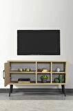 3110 Şile Metal Ayaklı Metal Kulplu 100 Cm Tv Ünitesi - Yunus Safir