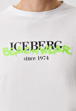 Iceberg ICE3MTS01 Neon T-Shirt White