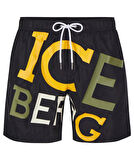 Iceberg ICE3MBM08 Palms Şort Black