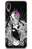 Xiaomi Redmi Note 7 uyumlu Manga 23 Telefon Kabı Anime Kadın ve Kedi