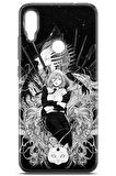 Xiaomi Redmi Note 7 uyumlu Manga 23 Telefon Kabı Anime Kadın ve Kedi