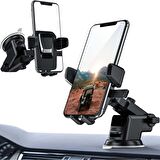 POWERBAY TT13 AYARLANABİLİR VANTUZLU CEP ARAÇ TUTUCU OTO ARABA İÇİ TELEFON TUTUCU