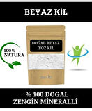 BEYAZ KİL DOĞAL YÜZ MASKESİ BEYAZ KİL MASKESİ BEYAZ TOZ KİL 100 GR.