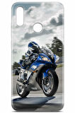 Huawei Y7 2019 uyumlu Otomoto 32 UV Lans Mavi Yamaha