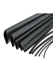 2,5 Metre 20mm Isıyla Daralan Makaron Polyolefin Shrink Hortum Siyah Renk