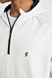 DeFactoFit Standart Fit Kapüşonlu Pike Sporcu Sweatshirt C9181AX24AUGR493