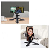 Mini Boy Masa Üstü Tripod-Kamera Sabitleyici Tripod-Başlığı Ayarlanabilir Tripod(20cm) Selfie