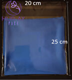 OPP Şeffaf Yapışkanlı Poşet - 100 Adet- Jiletin Parlak Poşet - Çeyiz Poşeti - 20x25 cm