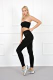 AuraFit 4036 Seamless Dikişsiz Push Up Toparlayıcı Yüksek Bel Uzun Tayt
