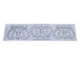 TAÇ ORTA ÜTÜ İLE YAPIŞAN 8x5,5cm (HOT-FIX) 3 ADET