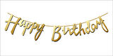 FLAMA HAPPY BRITHDAY METALİZE ALTIN SET 1 ADET