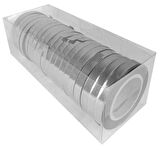 RAFYA METALİZE GÜMÜŞ 25 MT 8 MM 1 RULO
