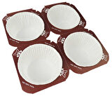 KAP KEK KAPSÜLÜ TRAY MODELİ BEYAZ 4'LÜ SET