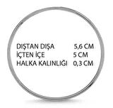 HALKA ALYANS METAL 5 CM GÜMÜŞ 25 ADET