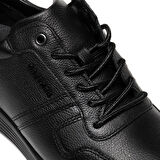 Greyder 10201 Siyah Erkek Hakiki Deri Comfort Ayakkabı