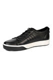 Greyder Erkek Siyah Hakiki Deri Sneaker Ayakkabı 4Y1Sa13292