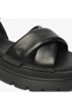 Greyder Kadın Siyah Hakiki Deri Sandalet 4Y2Ts59040