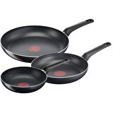 Titanyum 1X SimpleCook Difüzyon Tabanlı 3'lü Tava Seti - 20/24/28 cm