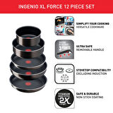 Tefal Ingenio Xl Force Titanyum 2x Büyük Set 12 Parça