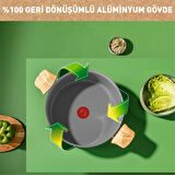 Ceramic Renew Kısa Tencere 24 cm