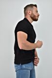 ZİDAN 3151 SADE - BATTAL POLO YAKA DAR KESİM TİŞÖRT - SİYAH