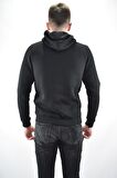 ZİDAN 46105 SADE KAPŞONLU SWEATSHIRT - SİYAH