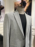 Guild Slim Fit Saraybosna Gri Örme Ceket