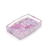 SABUNLUK PEMBE ÇİÇEKLİ AKRİLİK MODEL 12x8x2cm