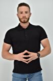 ZİDAN 3150 SADE- POLO YAKA KISA KOL ERKEK TİŞÖRT - SİYAH