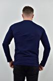 Zidan 3175 Pike Kumaş 0 Yaka İnce Erkek Sweatshirt