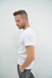 Zidan Zdn17 Sıfır Yaka Basic Nakışlı Erkek Tişört
