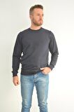 Zidan 507 0 Yaka Sade Erkek Sweatshirt
