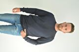 Zidan 507 0 Yaka Sade Erkek Sweatshirt