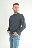 Zidan 507 0 Yaka Sade Erkek Sweatshirt