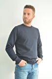 Zidan 507 0 Yaka Sade Erkek Sweatshirt