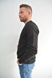 Zidan 507 0 Yaka Sade Erkek Sweatshirt