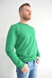 Zidan 507 0 Yaka Sade Erkek Sweatshirt