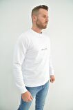 Zidan 508 0 Yaka Eternity Baskılı Erkek Sweatshirt