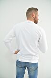Zidan 508 0 Yaka Eternity Baskılı Erkek Sweatshirt