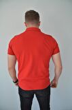 Royyen 3163 Baskılı Büyük Beden Polo Yaka Erkek Tişört