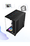 Gaming Boş Kasa Temperli Cam Şeffaf 42x28cm Bilgisayar Kasası 425x280x420mm 