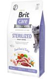 Brit care tahılsız sterilised kedi 7kg ördekli kısırlaştırılmış kedi maması kısır kedi kilo kontrolü