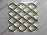 70x70cm 1 Adet Yapışkanlı 3D Modern Geometrik Desenli Salon Mutfak Duvar Kağıdı Paneli NW152