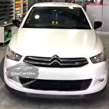 Citroen C Elysee 2012-2023 Uyumlu Üniversal Astra H lip Esnek Ön Lip 2 Parça Tampon Altı Dil Karlık Ön Ek