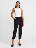 Halter Yaka Top-Toz Ekru