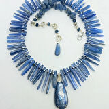 2104 Kyanit el yapımı kolye