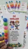 🎁 "İyi Tatiller! ✨ Kaleminiz Küçüldükçe Siz Büyüdünüz! 🖊️🎉 Öğretmenimize Özel İsim Yazılı Kalem 🎓 (5 ADET)