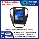 OPEL Insignia Tesla 2009-2012Yıl 4GB Ram 64GB Hafıza 9.7 İnç Android 14 Cihaz Kablosuz Carplay Kablosuz Android Auto Multimedya Navigasyon Double Teyp Araç Monitor Ekran