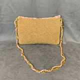 Uretti - Tuğba 7620 El Yapımı Pembe Detaylı Şık Çanta